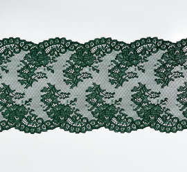 Кружево стрейч, зелёный, шир. 15,5 см,  арт. 1363К